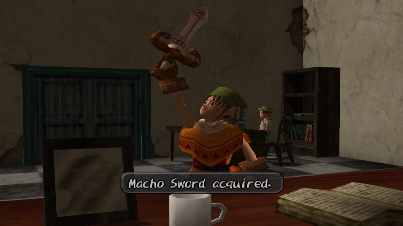 Macho Sword Acquired